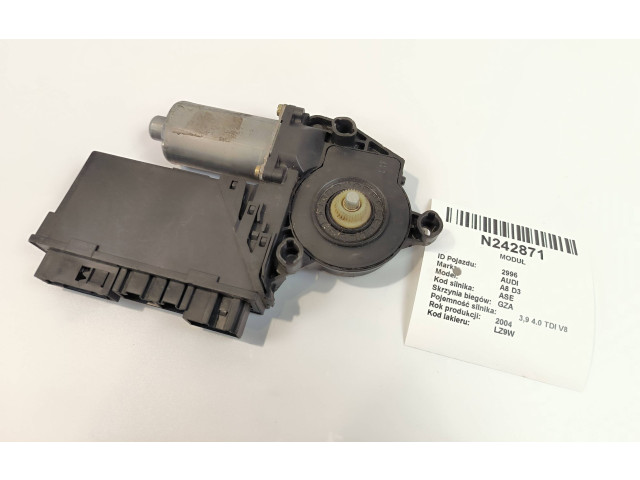Передний двигатель механизма для подъема окон 992820104, 992830104 Audi A8 S8 D3 4E