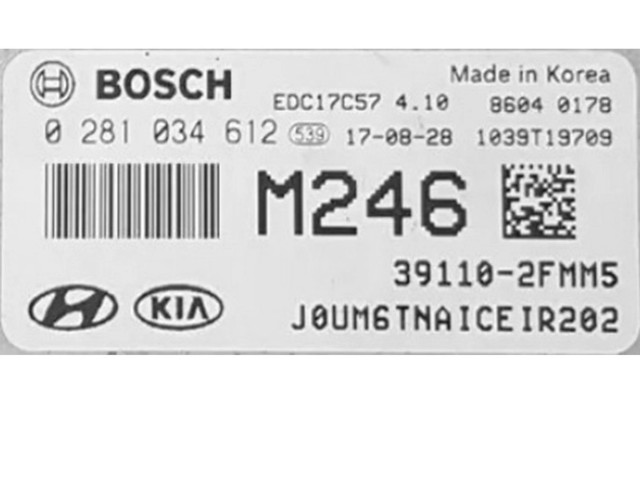 Řídící jednotka 39110-2FMM5, 0281034612 KIA Sorento 2017