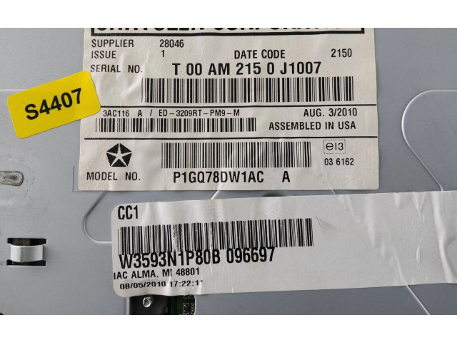 Дисплей    P1G078DW1AC, 3209RTTM9M1   Chrysler Town & Country V