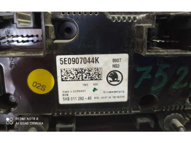 Блок управления климат-контролем 5E0907044K Skoda Octavia Mk3 (5E)