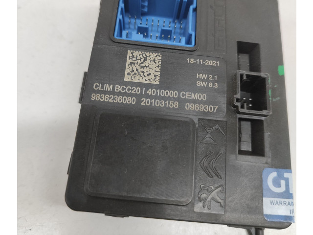 Блок управления климат-контролем 9836236080, 20103158   Peugeot 2008 II