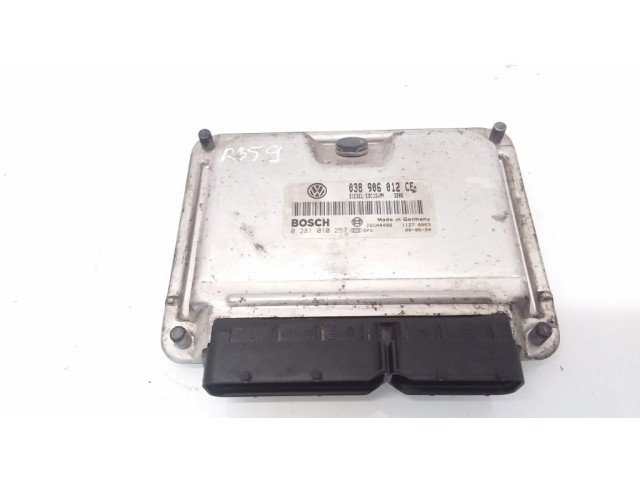 Блок управления двигателя 038906012CE, 0281010257   Skoda Fabia Mk1 (6Y)