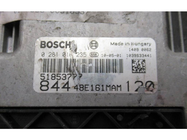 Блок управления двигателем Блок управления 51853777   Lancia Delta