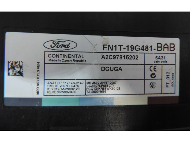 Блок комфорта FN1T-19G481-BAB   Ford Ecosport   