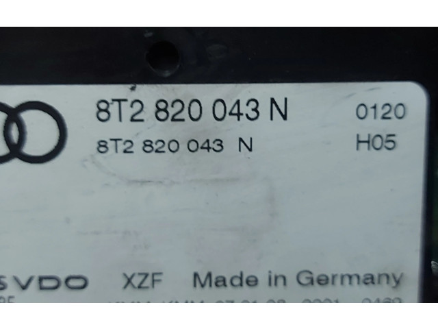 Блок управления климат-контролем 8T2820043N Audi A5 8T 8F