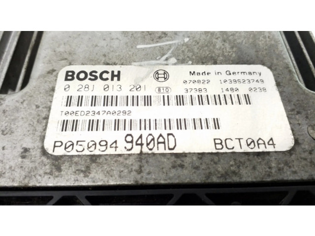 Řídící jednotka P05094940AD, 0281013201 Dodge Caliber 2007