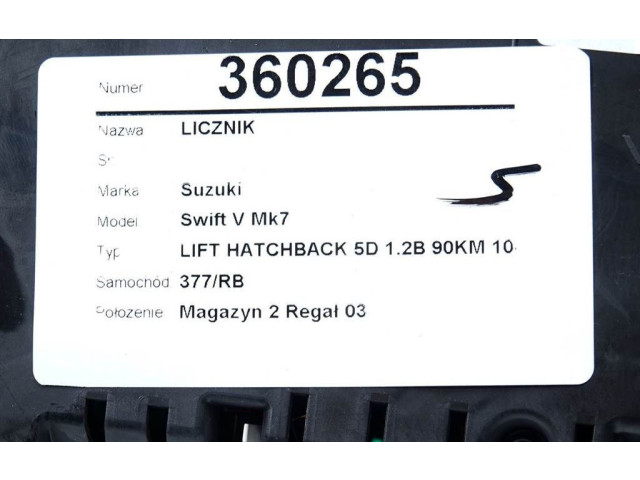 Pojistková skříňka Спидометр (приборный щиток) 34110-78P02 Suzuki Swift III 2017