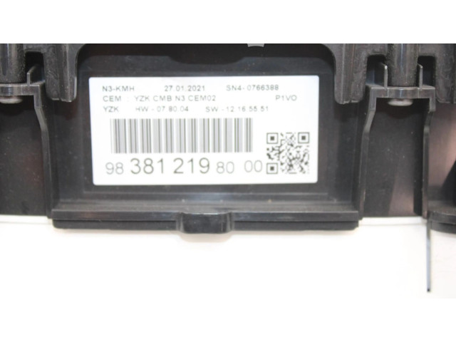 Спидометр (приборный щиток) 983812198000   Opel Combo D    