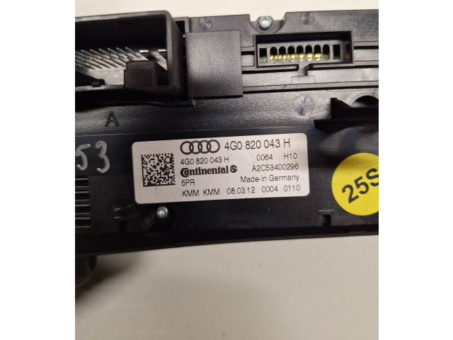 Блок управления климат-контролем 4G0820043H, A2C53400296 Audi A6 S6 C7 4G