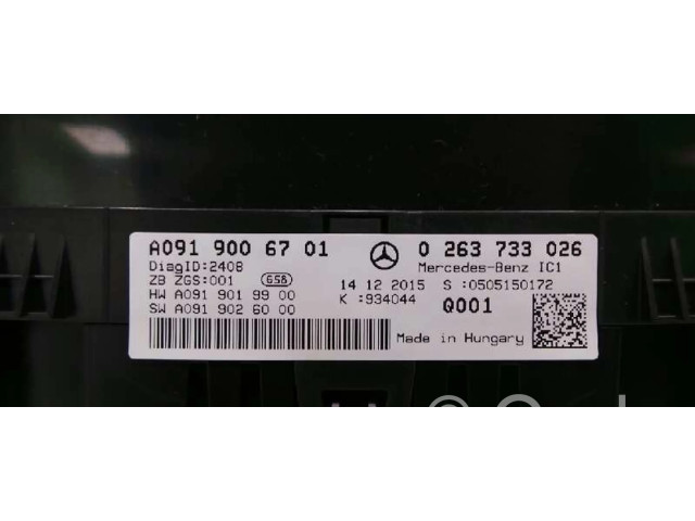 Přístrojová deska Infiniti Q30 2011 A0919006701