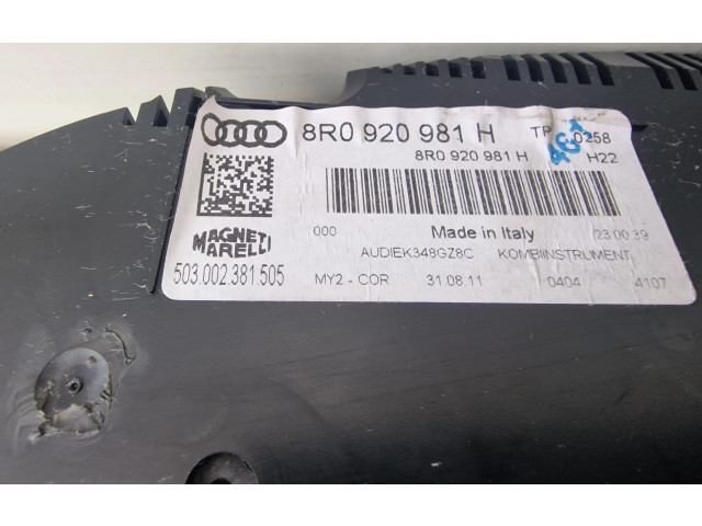 Панель приборов 8R0920981H Audi Q5 SQ5