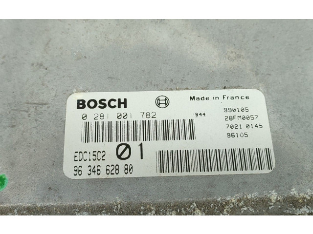 Блок управления двигателя 9634662880, 0281001782 Citroen Xantia