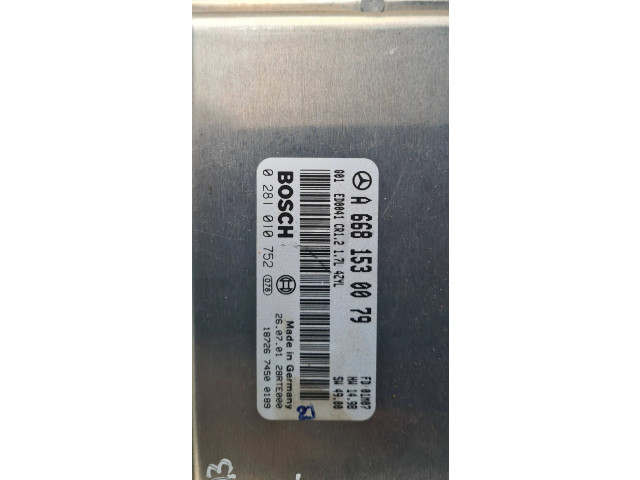 Řídící jednotka A6681530079, 0281010752   Mercedes-Benz ML W166 2013