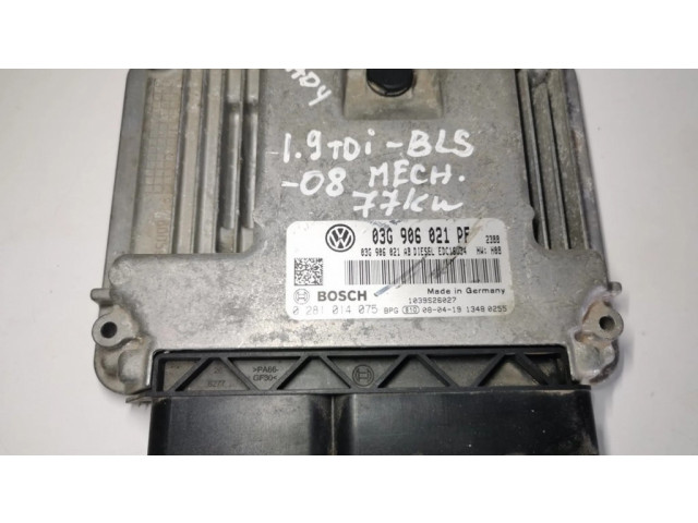 Řídící jednotka 03G906021PF, 0281014075 Volkswagen Caddy 2008