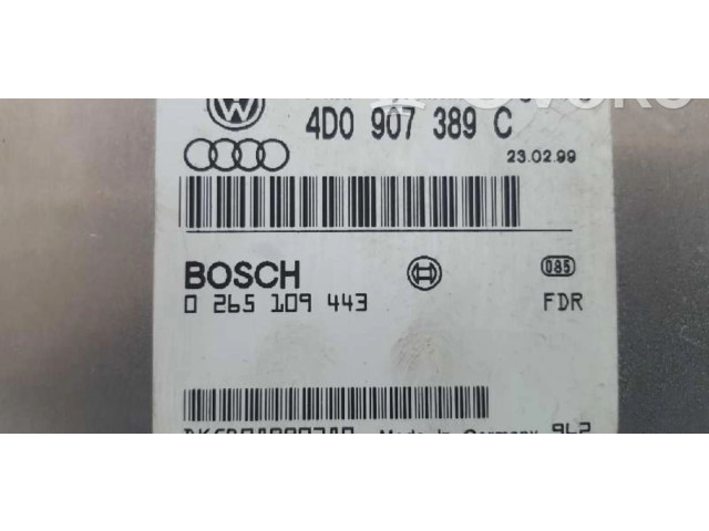 Блок управления АБС 4D0907389C, 4D0907389C Audi A8 S8 D2 4D