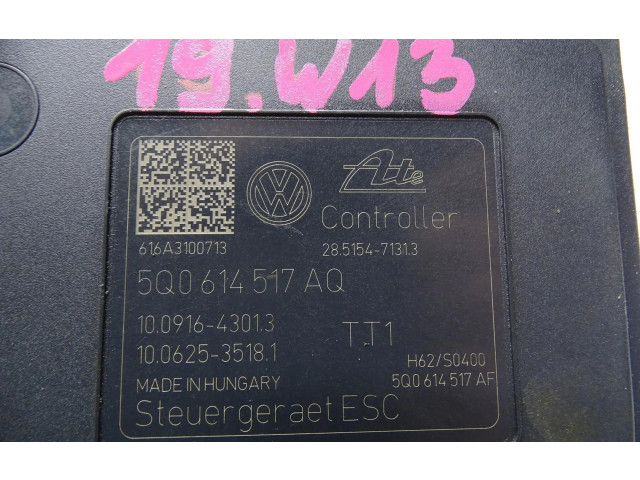 Блок АБС 5Q0614517AQ   Skoda  Octavia Mk3 (5E)  2013 - 2019 года