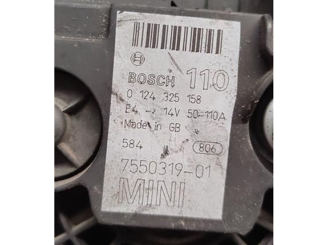 Генератор 755031901, 124325158 Mini One - Cooper R50 - 53