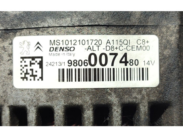 Генератор 9806007480   Peugeot 2008 I      