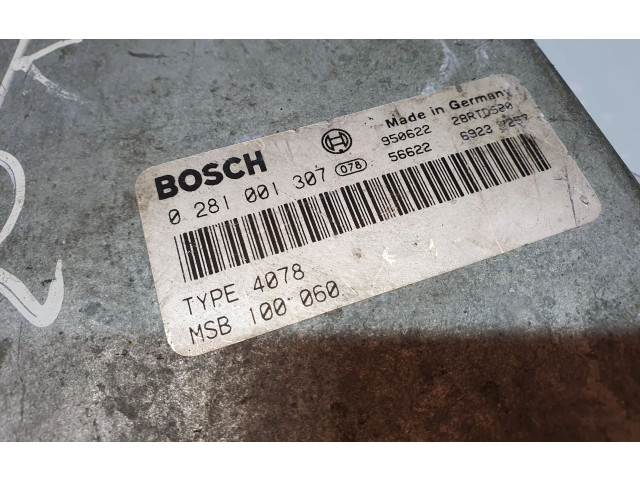 Блок управления двигателя 0281001307, 4078 Rover 620