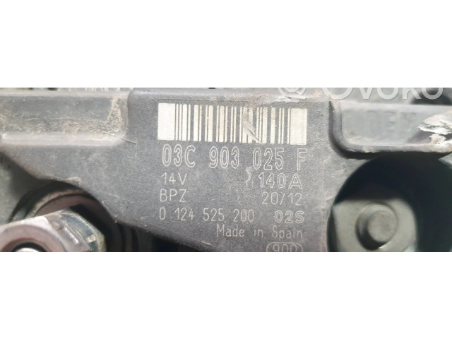 Генератор 03C903025F, 0124525200   Audi A1 1.2     
