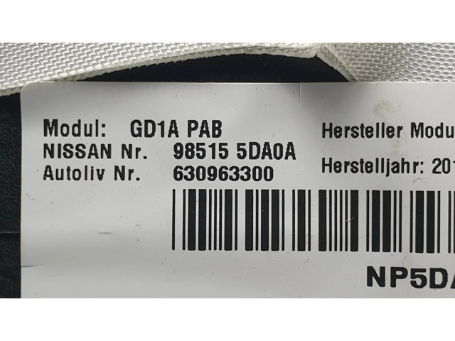 Подушка безопасности пассажира 985155DA0A, 630963300 Infiniti Q30