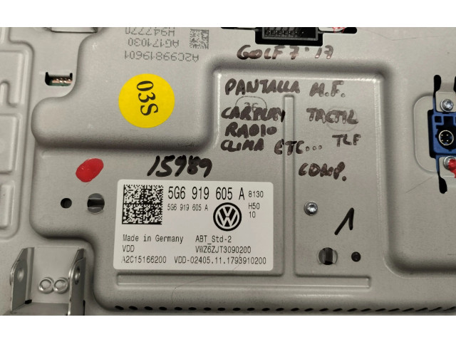 Экран дисплея вверх 5G6919605A   Volkswagen Golf SportWagen       