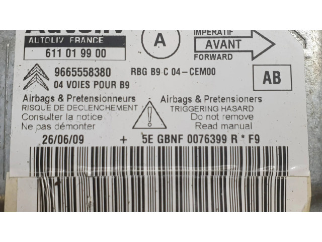 Блок подушек безопасности 9665558380, 611019900 Citroen Berlingo