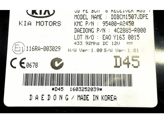 Блок комфорта 95400A2450   KIA Ceed   
