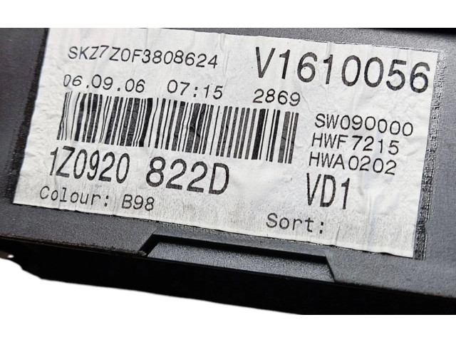 Панель приборов 1Z0920822D, V1610056 Skoda Octavia Mk2 (1Z)