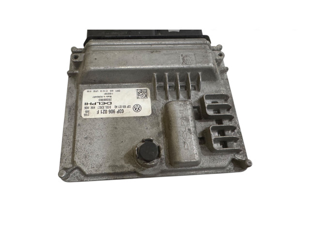 Блок управления двигателя 03P906021F, 03P906021AQ Skoda Fabia Mk2 (5J)