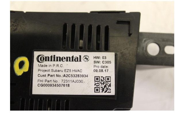 Блок управления климат-контролем A2C53283934   Subaru Outback