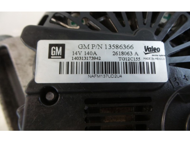 Генератор       Opel Zafira C  2011 - 2019 года   