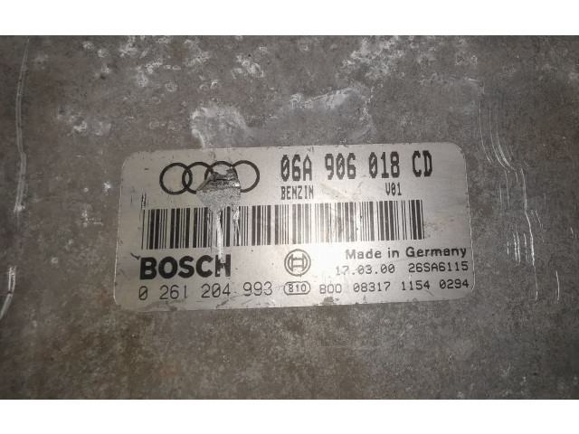Блок управления двигателя 06A906018CD, 0261204993 Audi A3 S3 8L
