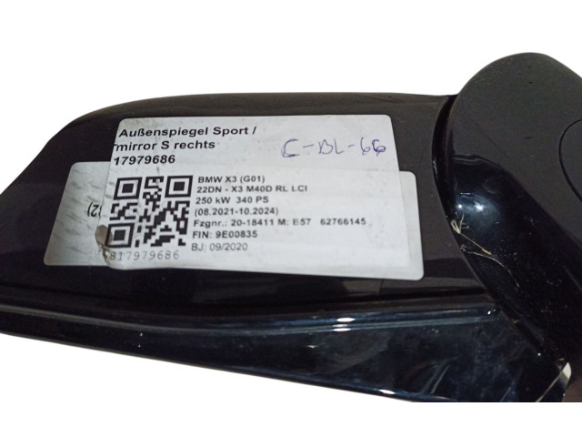 Зеркало электрическое BMW X3 G01 2018 - 2024 года