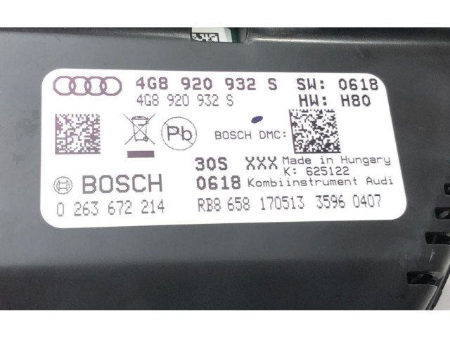 Панель приборов 4G8920932S   Audi A6 C7       