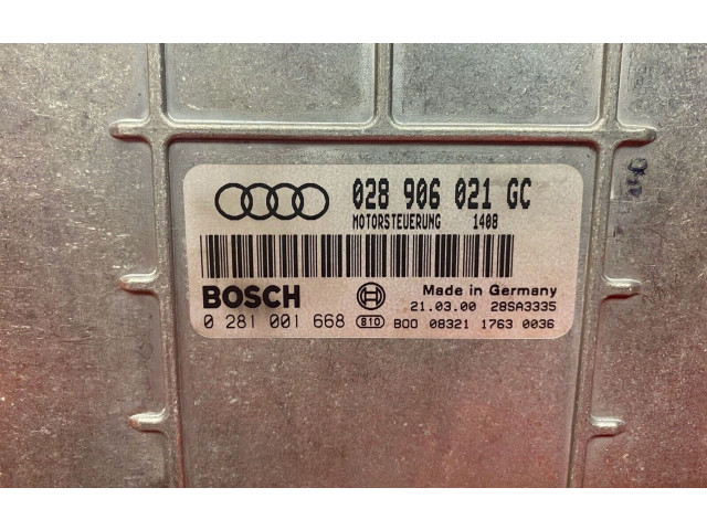 Řídící jednotka 0281001668, 028906021GC Audi Cabriolet B3 8G 2000