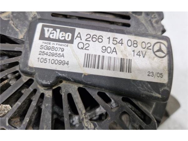 Генератор A2661540802, 2542955A   Mercedes-Benz A W169      