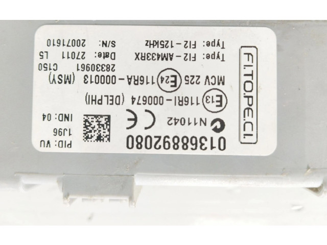 Pojistková skříňka Řídící jednotka BSM 01368892080, 00001328330961 Peugeot Bipper 2012