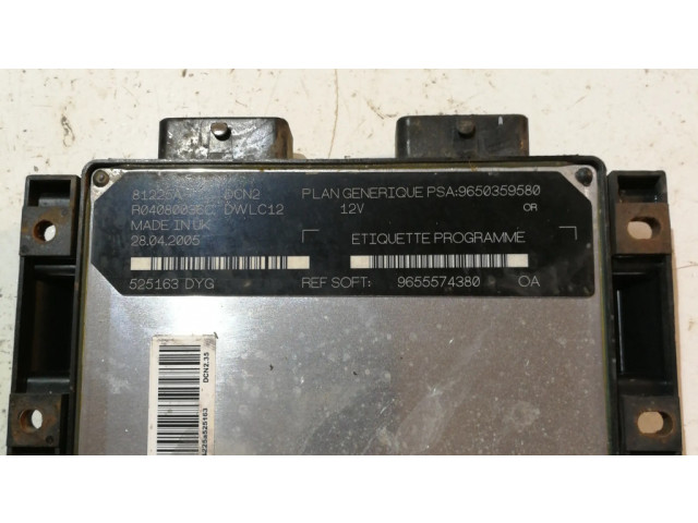 Řídící jednotka 9650359580, 9655574380 Peugeot Partner 2005