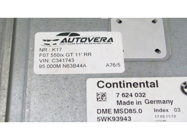 Řídící jednotka 7624032 BMW 5 F10 F11 2012