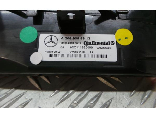 Блок управления климат-контролем 905, A2059058813   Mercedes-Benz GLC X253 C253