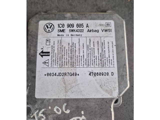 Блок подушек безопасности 1C0909605A, 47060920D   Volkswagen Transporter - Caravelle T5
