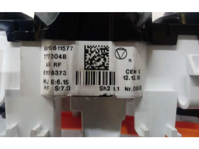Блок управления климат-контролем 9819611577, 9819611577 Peugeot 2008 I