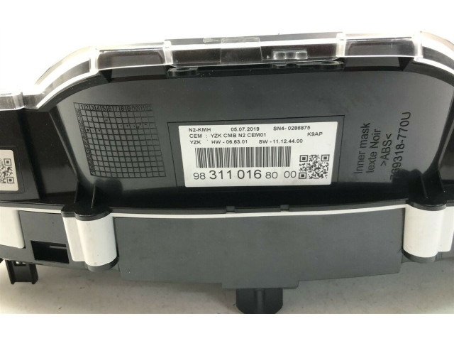 Панель приборов 9831101680, K 3430   Peugeot Partner       