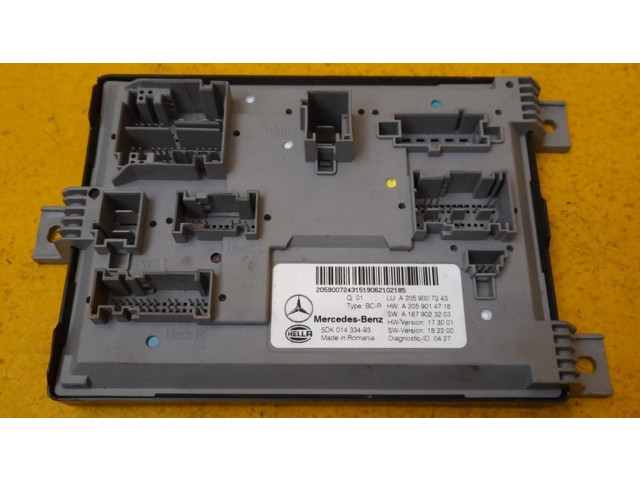 Блок комфорта A2059007243 Mercedes-Benz GLC X253 C253