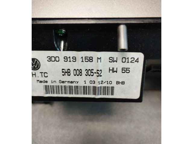 Блок управления климат-контролем 3D0919158M Volkswagen Phaeton