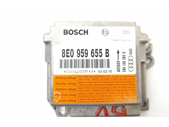 Блок подушек безопасности 8E0959655B, 0285001483   Audi A4 Allroad