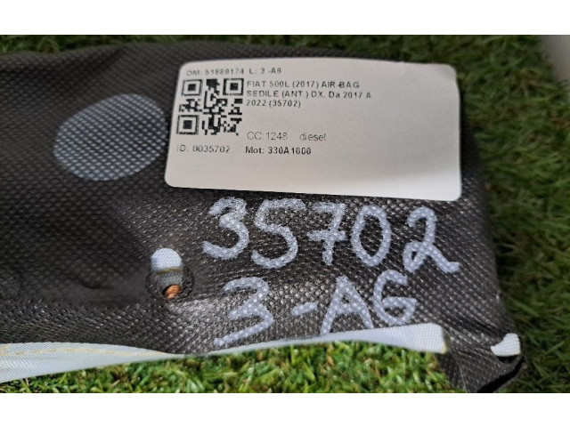 Подушка безопасности в сиденье 51889174, 330A1000 Fiat 500L