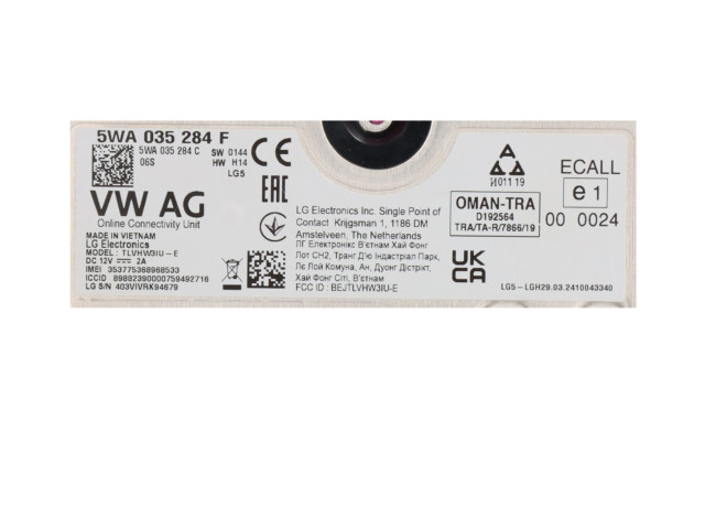 Блок управления 5WA035284F Skoda Octavia Mk4