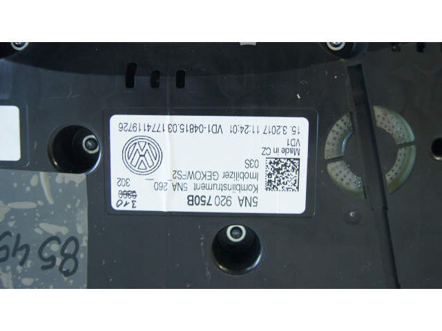 Přístrojová deska  Volkswagen Tiguan 2016 5NA920750B  